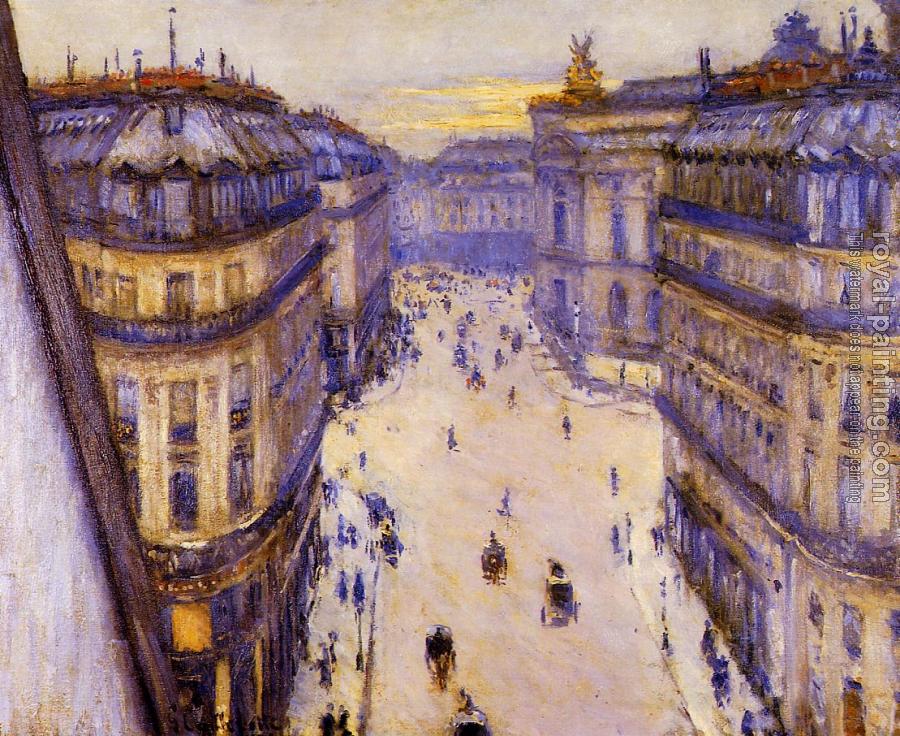 Gustave Caillebotte : Rue Halevy Seen from the Sixth Floor